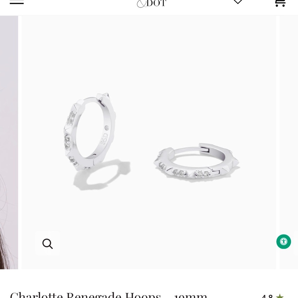 STELLA & DOT CHARLOTTE RENEGADE HOOPS